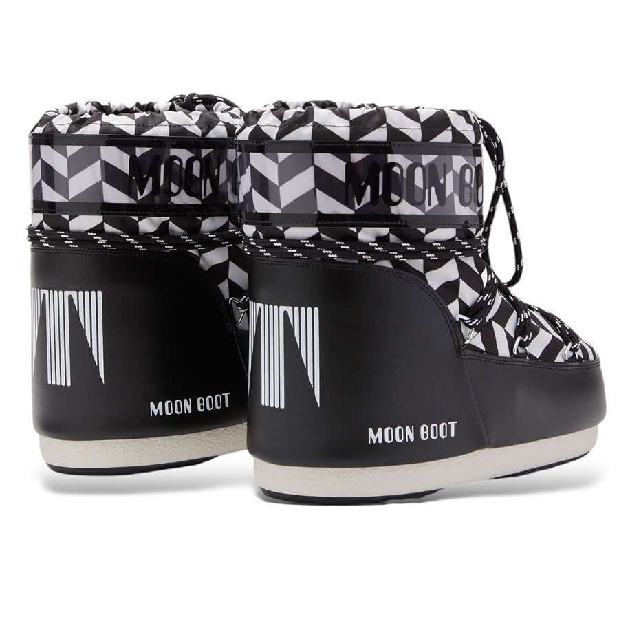 Icon Low Nero Con Stampa Optical Moon Boot | 80D1409550NA02